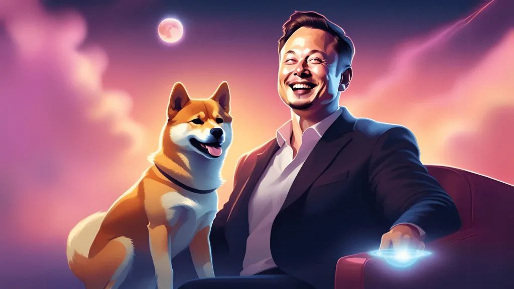 包含马斯克再次发推，狗狗币瞬间上上扬250%！的词条